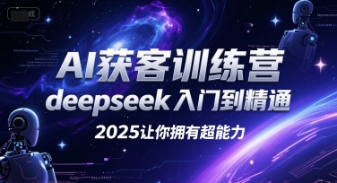 AI获客训练营，deepseek入门到精通，2025让你拥有超能力|云雀资源分享