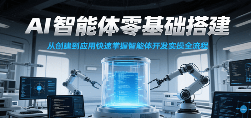 AI智能体零基础搭建实操课,从创建到应用快速掌握智能体开发全流程!|云雀资源分享