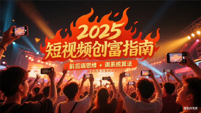 2025短视频创富指南，前后端思维 + 系统算法，教你月入过万变现路径|云雀资源分享
