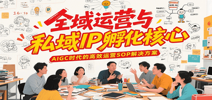 全域运营与私域IP孵化核心，AIGC时代的高效运营SOP解决方案|云雀资源分享
