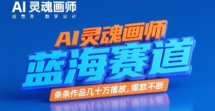 AI灵魂画师，蓝海赛道，条条作品几十W播放，爆款不断|云雀资源分享
