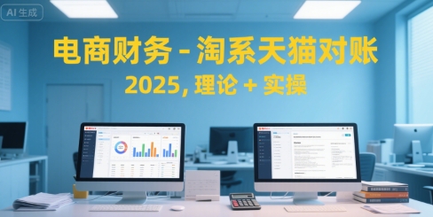 电商财务-淘系天猫对账2025，理论+实操|云雀资源分享