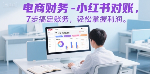 电商财务-小红书对账，7步搞定账务，轻松掌握利润|云雀资源分享