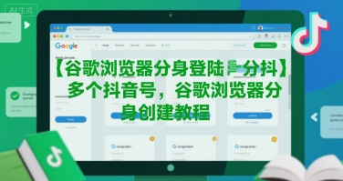 谷歌浏览器分身登陆多个抖音号，谷歌浏览器分身创建教程|云雀资源分享