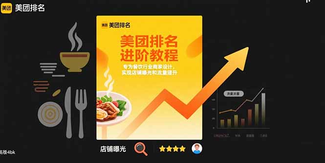 美团排名进阶教程：专为餐饮行业商家设计，实现店铺曝光和流量提升|云雀资源分享
