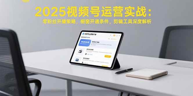 图片[1]-2025视频号运营实战：零粉丝开播策略，橱窗开通条件，剪辑工具深度解析