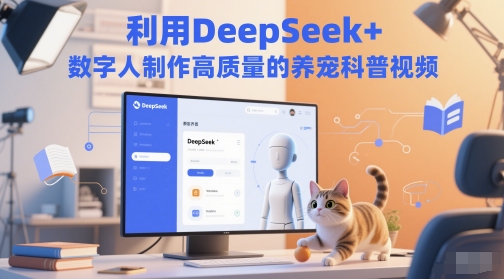 利用DeepSeek 数字人制作高质量的养宠科普视频