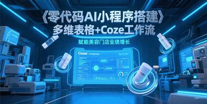 图片[1]-零代码AI小程序搭建，多维表格+Coze工作流，赋能美容门店业绩增长