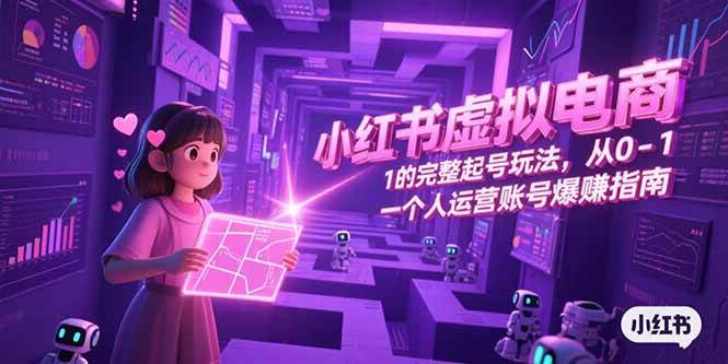 图片[1]-小红书虚拟电商，从0-1的完整起号玩法，一个人运营账号爆赚指南