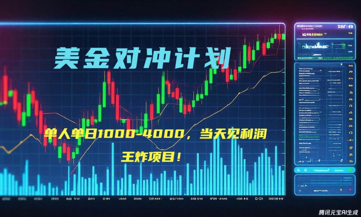 图片[1]-2025年最暴力项目“美金先登计划”最新最强对冲战法，每日实际收益1K-4K