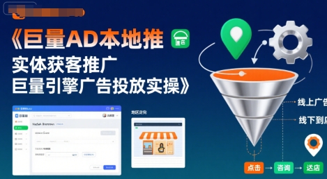 巨量AD本地推实体获客推广，巨量引擎广告投放实操|云雀资源分享