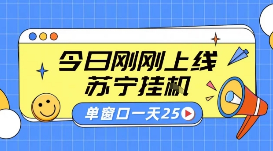 苏宁全自动采集挂G项目 稳定可批量 单窗口收益30+ 附教程【揭秘】|云雀资源分享