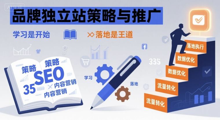 品牌独立站策略与推广，学习是开始，落地是王道|云雀资源分享