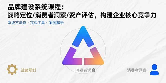 图片[1]-品牌建设系统课程：战略定位/消费者洞察/资产评估，构建企业核心竞争力