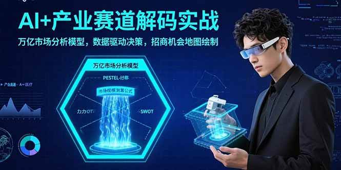 图片[1]-AI+产业赛道解码实战：万亿市场分析模型，数据驱动决策，招商机会地图绘制