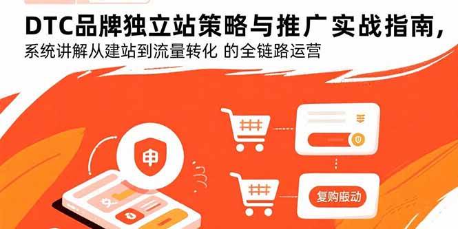 图片[1]-DTC品牌独立站策略与推广实战指南，系统讲解从建站到流量转化的全链路运营