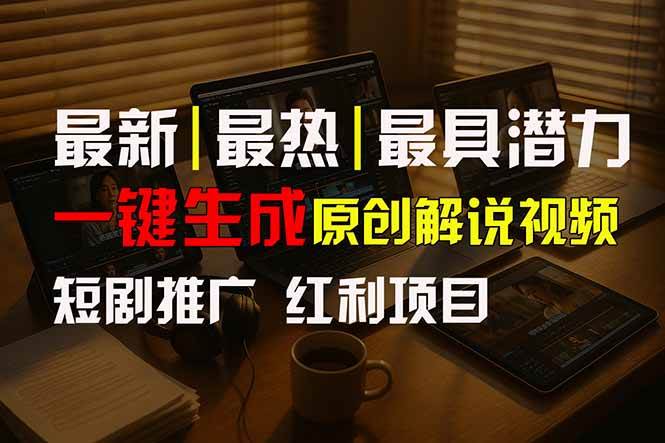 图片[1]-短剧推广新思路，AI一键生成原创解说视频，10分钟产出100条，30天赚了5.5w