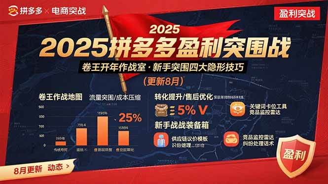 图片[1]-2025拼多多盈利突围战：卷王开年作战室，新手突围四大隐形技巧(更新8月)