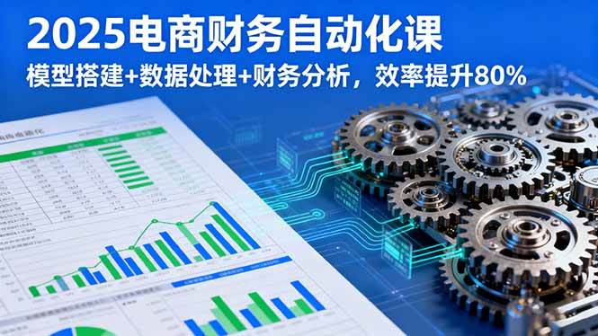 图片[1]-2025电商财务自动化课，模型搭建+数据处理+财务分析，效率提升80%