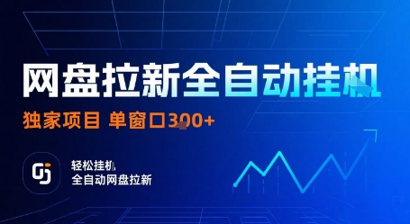 网盘拉新全自动挂G，独家项目，全自动运行完成拉新做任务，单窗口3张+【揭秘】|云雀资源分享