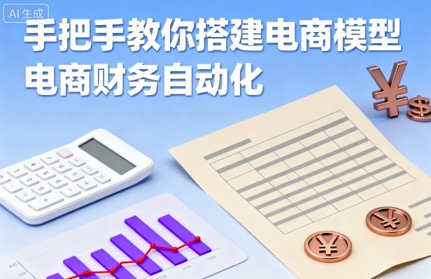 手把手教你搭建电商模型-电商财务自动化|云雀资源分享
