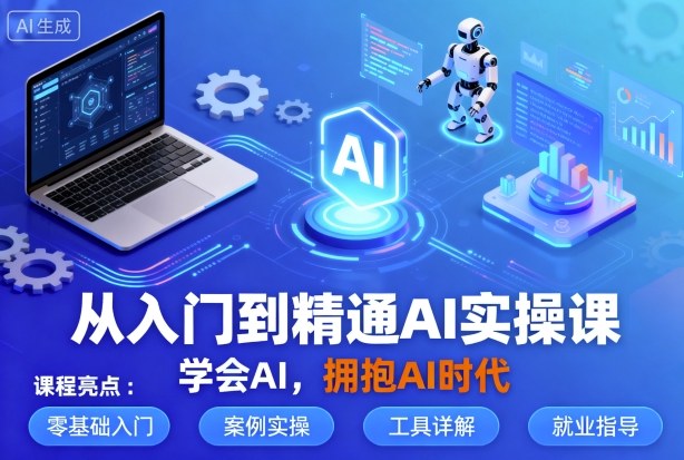 从入门到精通AI实操课，学会AI，拥抱AI时代|云雀资源分享
