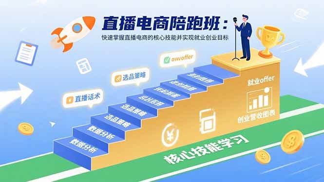 图片[1]-直播电商陪跑班：快速掌握直播电商的核心技能并实现就业/创业目标