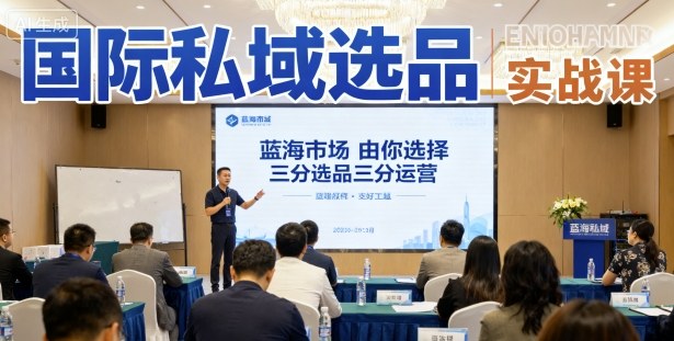 国际私域选品实战课，蓝海市场由你选择，七分选品三分运营|云雀资源分享