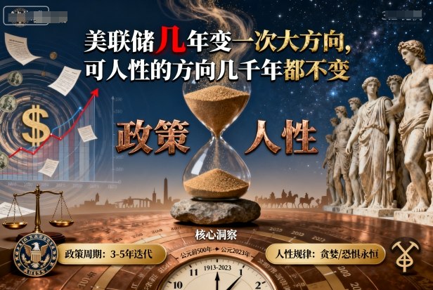 付费文章：美联储几年变一次大方向，可人性的方向几千年都不变|云雀资源分享