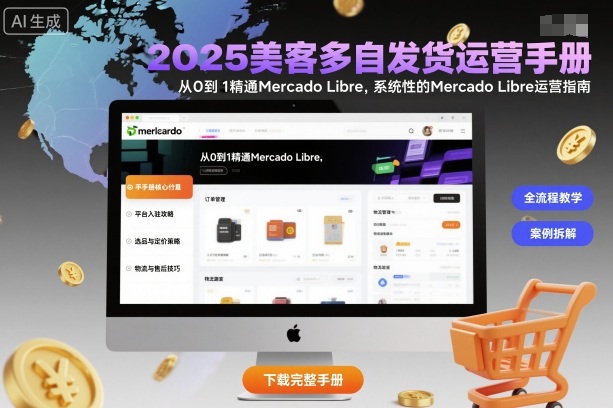2025美客多自发货运营手册：从0到1精通Mercado Libre，系统性的Mercado Libre运营指南|云雀资源分享