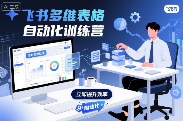 飞书多维表格自动化训练营，手把手教你告别重复处理，用多维表格开启高效办公新模式|云雀资源分享