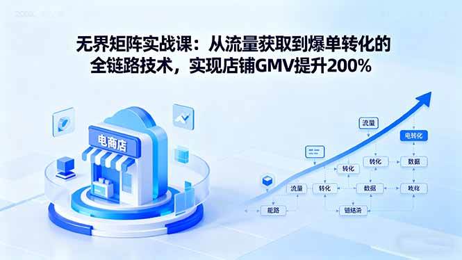 图片[1]-无界矩阵实战课：从流量获取到爆单转化的全链路技术，实现店铺GMV提升200%