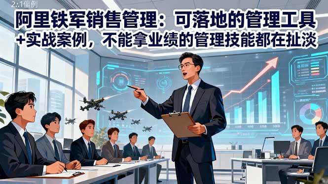 阿里铁军销售管理：可落地的管理工具+实战案例，不能拿业绩的管理都在扯淡|云雀资源分享