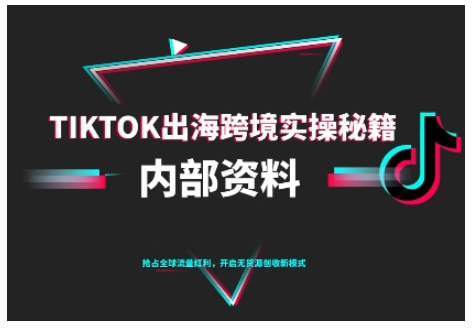 TikTok跨境电商0-1搭建运营，TK出海跨境实操秘籍（10月更新）|云雀资源分享