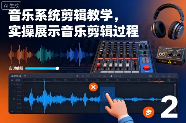音乐系统剪辑教学，实操展示音乐剪辑过程|云雀资源分享