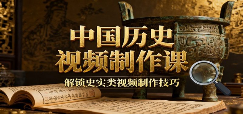 中国历史视频制作课：疆域地图集+参考文案+练习素材，解锁史实类视频制作技巧|云雀资源分享