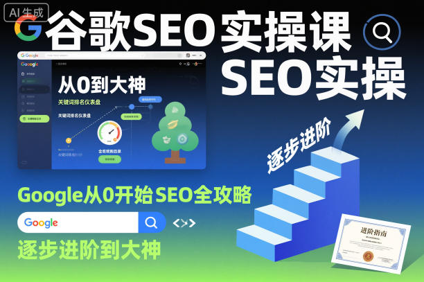 谷歌SEO实操课，Google从0开始SEO全攻略，逐步进阶到大神|云雀资源分享