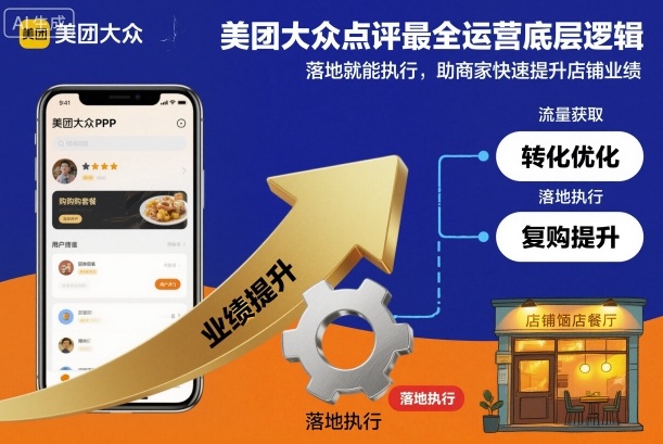 美团大众点评最全运营底层逻辑，落地就能执行，助商家快速提升店铺业绩|云雀资源分享