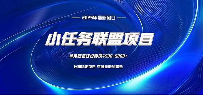 小任务联盟项目：一台电脑每天只需10分钟，轻松简单稳定|云雀资源分享