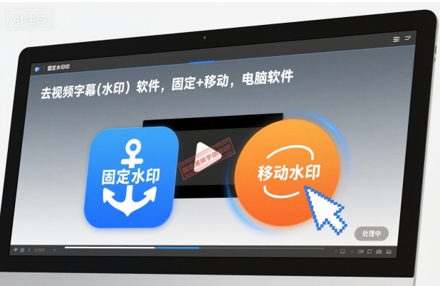 去视频字幕(水印）软件，固定+移动，电脑软件|云雀资源分享