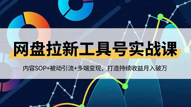网盘拉新工具号实战课，内容SOP+被动引流+多端变现，打造持续收益月入破万|云雀资源分享