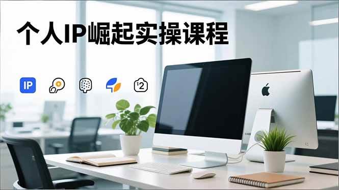 个人IP崛起实操课程，IP思维塑造+赛道精准调研+账号高变现搭建+内容创作|云雀资源分享