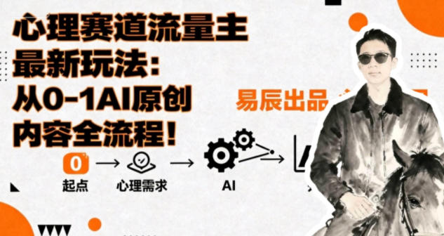 副业拆解：心理赛道流量主最新玩法，从0-1AI原创内容全流程|云雀资源分享