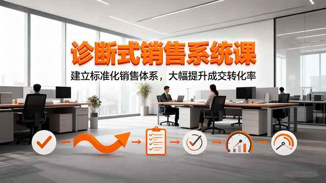 图片[1]-诊断式销售系统课，建立标准化销售体系，大幅提升成交转化率