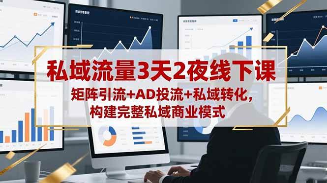 图片[1]-私域流量3天2夜线下课，矩阵引流+AD投流+私域转化，构建完整私域商业模式