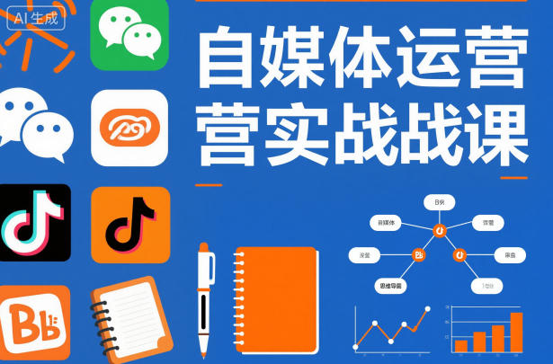 自媒体运营实战课，掌握一套系统的自媒体运营底层方法论，成为优秀的内容创作者|云雀资源分享