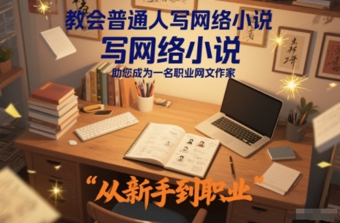 教会普通人写网络小说,助您成为一名职业网文作家|云雀资源分享
