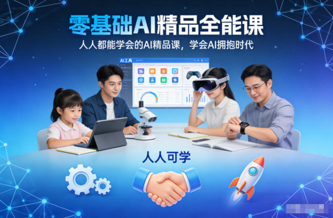 零基础AI精品全能课，人人都能学会的AI精品课，学会AI拥抱时代|云雀资源分享