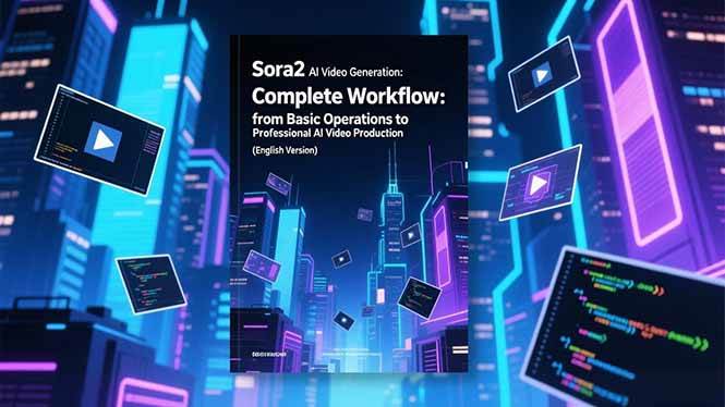 Sora2 AI视频生成的系统教程(英文版):从基础操作到专业级AI视频制作的完整工作流|云雀资源分享