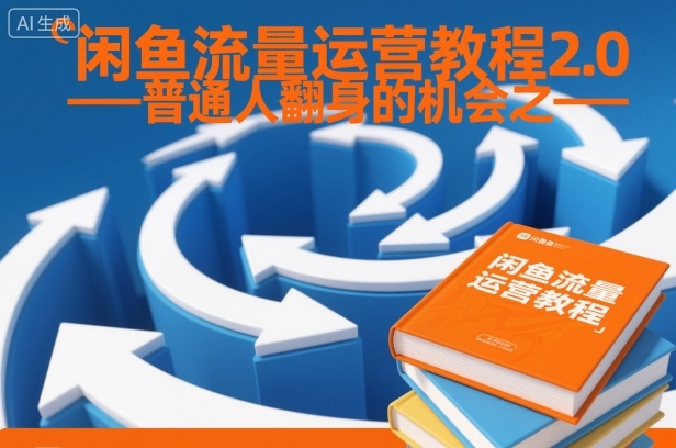 闲鱼流量运营教程2.0——普通人翻身的机会之一|云雀资源分享